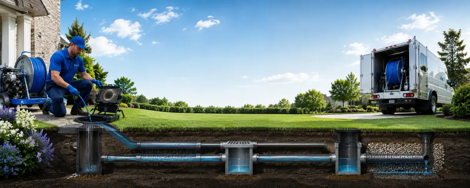 Outdoor drain cleaning information for Roscoe, MT